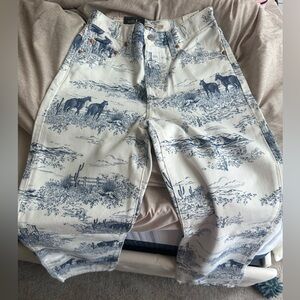 Levis Ribcage Straight Ankle Jeans Horse Details